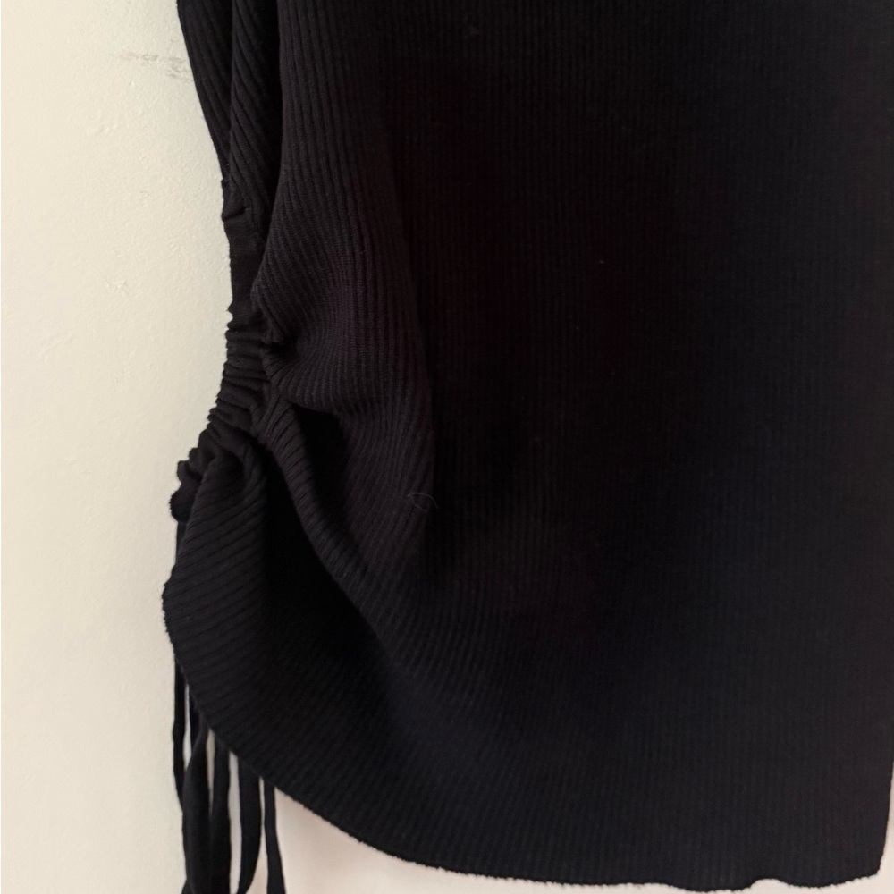 Black Mock Neck Top - Picture 5 of 5
